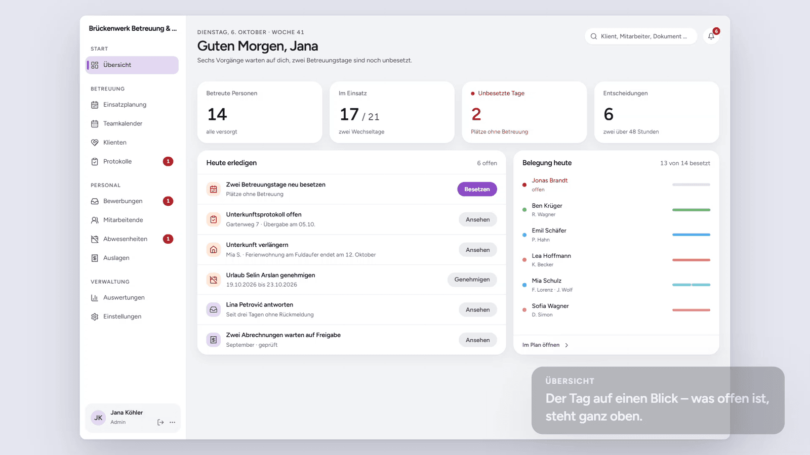 Kindfair – App-Screenshot